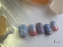 アイネイルズ 吉祥寺店(I nails)/淡色春空ニュアンスネイル