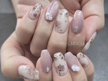 フォームーンネイル(For...Moon nail)の写真/細かなデザインが得意の高技術サロン♪人一倍デザインにこだわりたい方へ☆持ち込み画像/推しネイルも可能