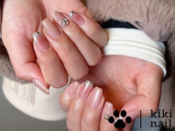 ワンホンネイル/チークネイル