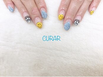 アイラッシュアンドネイル専門店 クラル(CURAR)/バンダナネイル¥11980