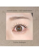 eyelash perm × LED expressions
