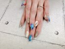 ブルーニュアンスネイル
