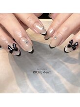 リッシュ ドゥ(RICHE deux)/マグネット×黒フレンチ