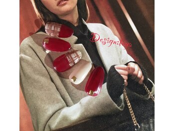 ボルドー&チェック¥7180