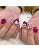 クリスタルネイル ボンベルタ橘店(CRYSTAL NAIL)/ツイード☆