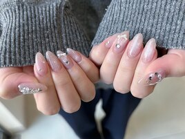 透明感ワンホンネイル＊