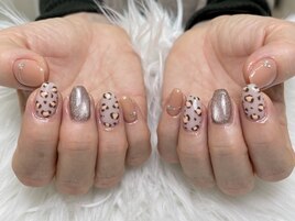 レオパード柄ネイル