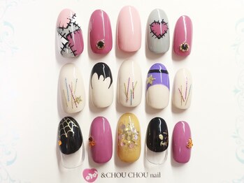 アンドシュシュネイル(&CHOU CHOU nail)/★ハロウィン限定デザイン★