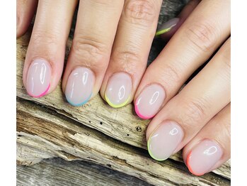 爪屋べっぴん堂/カラフルネオンフレンチ