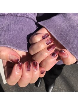 グラマラス アンジェアイ 荻窪店(glamourous ange eye)/シンプルニュアンスネイル