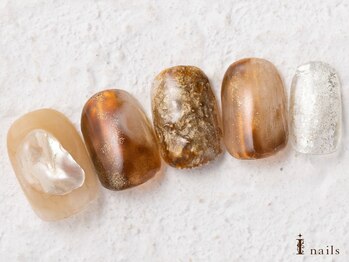 アイネイルズ 横浜WEST店(I-nails)/ブラウンニュアンス8000円