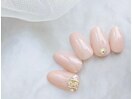 ビジューネイル/シンプルネイル