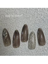 スリー(three.)/2025 秋定額ネイル　￥7700