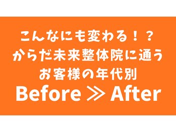 からだ未来整骨院 整体院/【ダイエット】ビフォーアフター