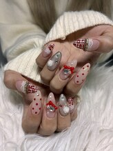 ソラール(SOLAR)/推しネイル♪ツイード×レース☆