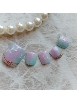 ラボーテ 月が丘店(La beaute)/定額フットネイル¥9500