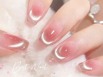 Best Nail 銀座店【ワンホンネイル・スカルプ・パラジェル・上品ジェルネイル】/チークマグネットネイル