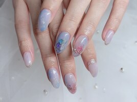 ネモフィラネイル♪