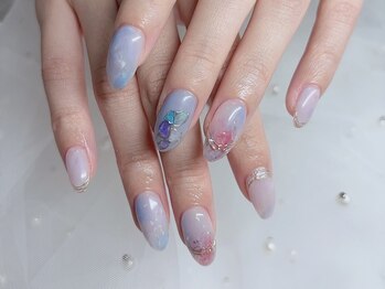 ネモフィラネイル♪