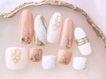 ネイルサロンフォーユー(for u)/H &Fお揃いデザイン♪￥13980