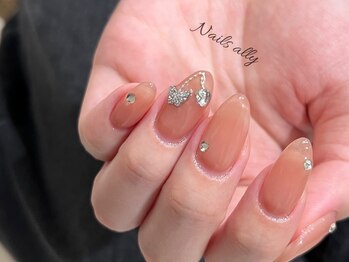 ネイルズアリー 立川店(Nails ally)/くすみ×シュガー×チェリー×冬