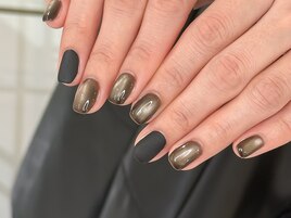 ブラックうるまぐ×マットネイル