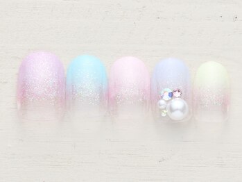 ノーネイル アゲオ イオンモール上尾(NO NAIL AGEO)/パステルグラデ ￥4990