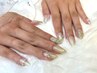 【HAND】ワンカラー2本アートネイル 写真持ち込みOK!! 《フィルインオフ可》