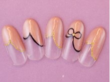 ネイルサロン ビジュードゥ(Nailsalon Bijoux doux)/リボンフレンチ￥5700！！
