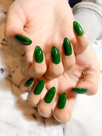 クリスマスグリーンのワンカラー