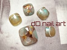 ディーディーネイルアート(dD nail art)/フットdesignアートコース¥7,700