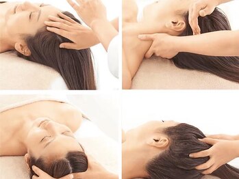 エンジュ(enjyu)の写真/ゆったりとした心地よいリズムと圧で熟睡♪頭や首・肩を和らげます！頭部からリフトアップし、たるみ改善◎