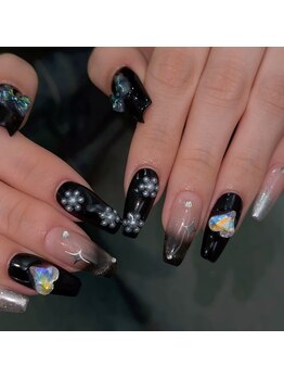 クイーンズビューティーサロン 新宿本店(Queen's beauty salon)/チップ長さ出し+やりつけ放題