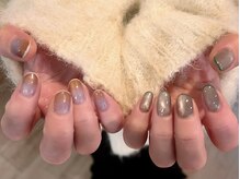 レフトネイルズ(LEFTNAILS)/ニュアンスネイル　フレンチ
