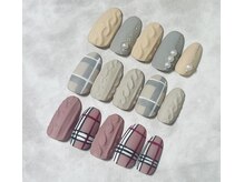 定額ネイルB！可愛いニットネイルを定額でご提供☆