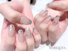 ネイルサロン マリキータ(MARIQUITA)/ガラスフレンチ×リングネイル