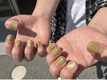 フレイムス アイラッシュ アンド ネイル(FRAMES)/もやもやピスタチオカラー♪