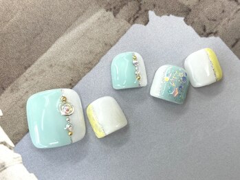 ネイルサロン シェル(Nail Salon SHELL)/爽やかフットネイル♪
