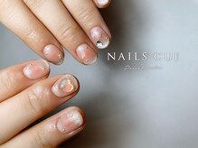 ネイルズキュー(NAILS CUE)/シルバーラメネイル