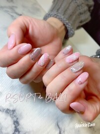 バレンタインネイル*＋