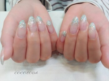 ココロバ ネイルアンドビューティーサロン(COCOLOBA)/ラメグラデーション