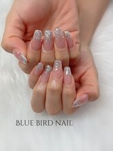 ブルーバードネイル(Blue bird nail)/ラメnail
