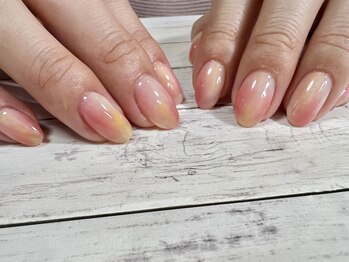 ミュウ(nail&eyelash salon Myu)/◇桃ネイル◇