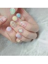 ポップなお花デザイン☆