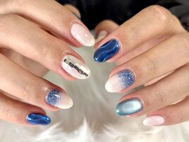 ちぐはぐブルーネイル