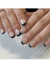 テノテノネイル(tenoteno_nail)/マグネットベースフレンチ