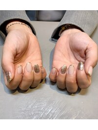 【加藤】チェックネイル