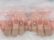 エムプラスネイル 新宿(M+Nail)/長さ出し★ワンカラー