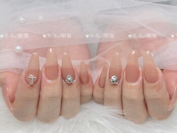 エムプラスネイル 新宿(M+Nail)/長さ出し★ワンカラー