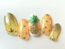 ネイルサロン サクラ(SAKURA)/パイナップルネイル★